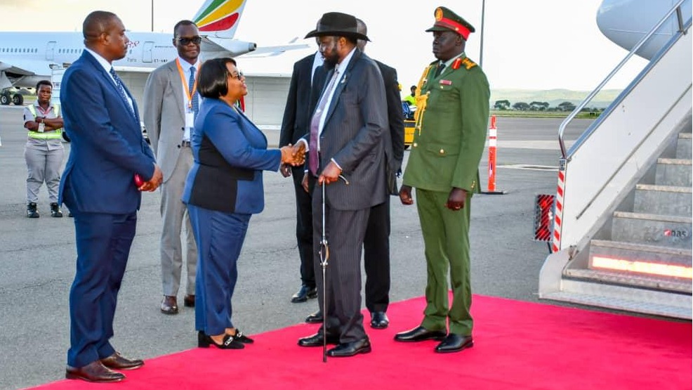 Salva Kiir Mayardit Awasili Nchini na Kulakiwa na Dkt. Chana